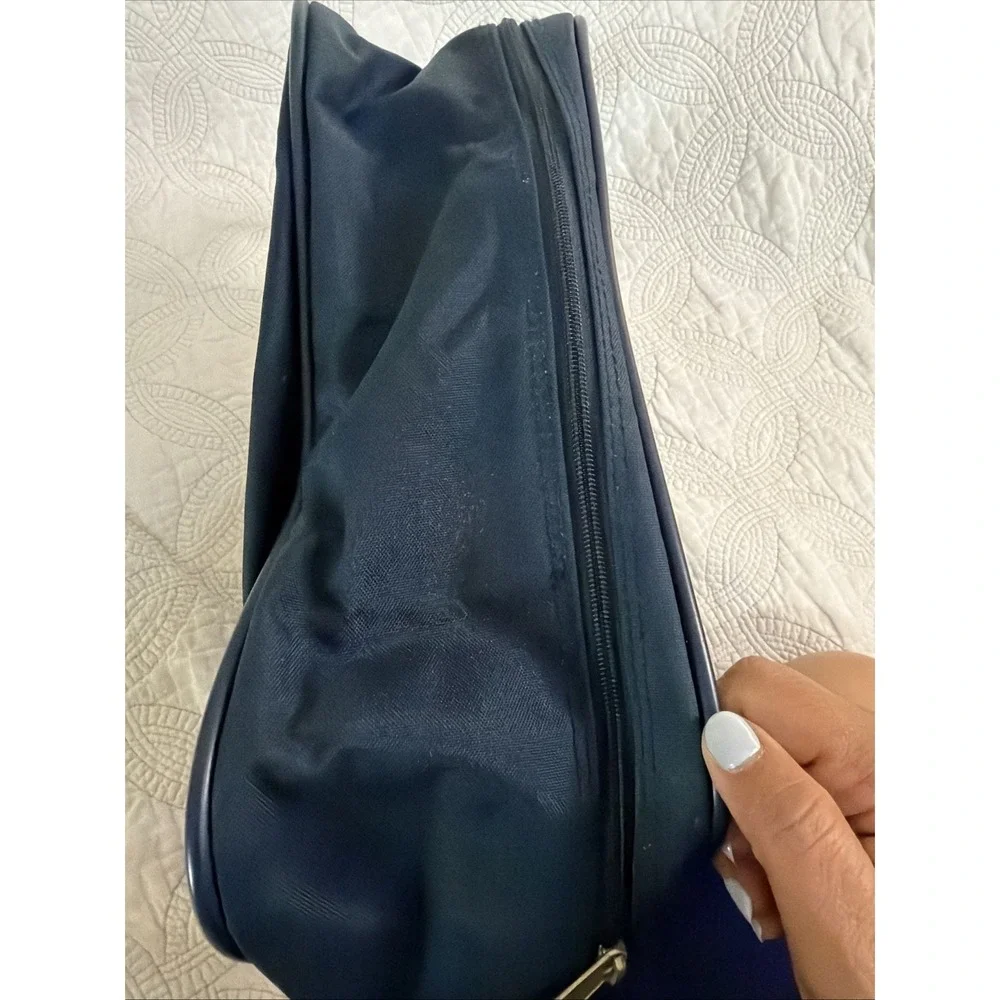 Vtg Samsonite Prospect‎ 2000 Carry On Shoulder Messenger Bag Navy Brown 13x11